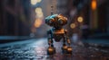 Cute Robot Gift: High-Quality 3D Digital Art with Creative Styling and Expressive Details