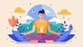 Unleash your inner peace and unlock your full potential in our Yoga and Meditation Fusion session.. Vector illustration.