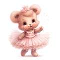 Unleash your ÃÂ±magination with a vibrant ballerina teddy bear Royalty Free Stock Photo