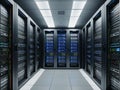 Unleashing the Power High Tech Server Room and Data Processing.AI Generated
