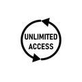 Unlimited access icon