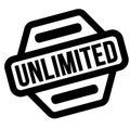 Unlimited black stamp