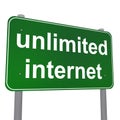 Unlimited Internet Traffic Sign