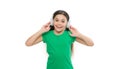 Unlimited skips. Try premium account. Enjoy nonstop music. Privilege of premium music account. Little girl listen music