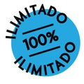 Unlimited stamp in spanish