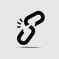 Unlink icon vector design Royalty Free Stock Photo