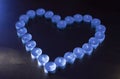 An Unlit Tealights in Shape Of A Heart