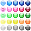 Unlock application icons in color glossy buttons