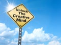 Unlock the creative mind sign