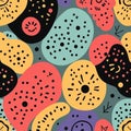 Mixed Seamless Pattern Vector Set Royalty Free Stock Photo
