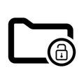 Unlock folder icon design