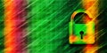 Unlock icon abstract premium green banner background colorful pattern bright texture