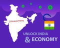 Unlock India. Now we are open again. India Unlock 1.0 after very long and strict lockdown to fight with covid-19. Indian economy a