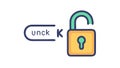Unlock Security with Key Icon Ã¢â¬\' Access, Freedom, Solutions, vector design Generative AI Royalty Free Stock Photo