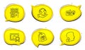 Coupons, Parking place and Education idea icons set. Unlock system sign. Shopping tags, Transport, Quick tips. Vector