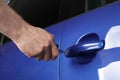 Unlocking a car door
