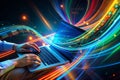 Unlocking Insights: Data Science and Big Data Technology in Action Royalty Free Stock Photo