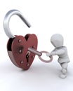 Unlocking padlock