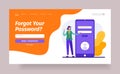 Unlocking password on web account. Safe authorization with replacement and restoration