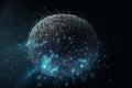 Sci-Fi Storage: Encrypted Particles Floating in Space