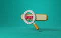 Unlocking SEO Secrets, 3D Icon of Keyword Research and Optimization. 3D Render