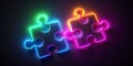 Unlocking Solutions A Modern Puzzle of Neon Connections on a Dark Background Exploring ProblemSolving Strategies and