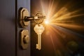 Unlocking success golden house key opens door to opportunity