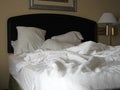 Unmade bed