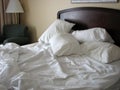 Unmade bed Royalty Free Stock Photo