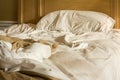 Unmade bed Royalty Free Stock Photo