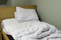 Unmade bed Royalty Free Stock Photo