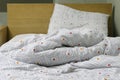 Unmade bed Royalty Free Stock Photo