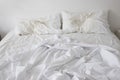 Unmade Bed Royalty Free Stock Photo