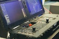 Unmanned aerial vehicle control panel. Defense and military industry