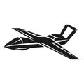 Unmanned aircraft icon, simple style