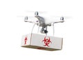 Unmanned Aircraft System UAV Quadcopter Drone Carrying Package