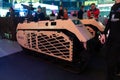 Unmanned ground vehicle UGV intended to reduce number of troops on battlefield Royalty Free Stock Photo