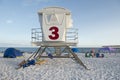 Unmanned lifegaurd station at Pensacola Beach Florida Royalty Free Stock Photo