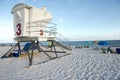 Unmanned lifeguard station at Pensacola Beach, Florida Royalty Free Stock Photo