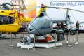 An unmanned reconnaissance helicopter Airbus VSR700.