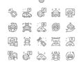 Unmanned Vehicles Well-crafted Pixel Perfect Vector Thin Line Icons 30 2x Grid for Web Graphics and Apps.