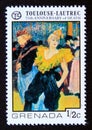 Unused postage stamp Grenada 1976, Cha U Kao at the Moulin Rouge