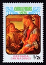 Unused postage stamp Grenada Grenadine 1974, Virgin Madonna and Child, by Botticelli