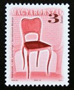 Postage stamp Hungary, 2000, Antique wooden 19th Century Chair