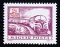 Postage stamp Hungary, 1973, Postage due Diesel mail train