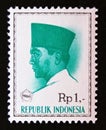Unused postage stamp Republic Indonesia 1966, President Sukarno