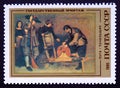 Postage stamp Soviet Union, CCCP, 1985, The Grinder, Antonio Puga 1630