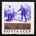 Unused postage stamp Soviet Union, CCCP, 1965, Partisan Mother