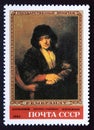 Postage stamp Soviet Union, CCCP, 1983, Portrait of an Old Woman, 1654