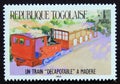 Unused post stamp Republic Togo 1984, Decapod train, Madeira Royalty Free Stock Photo